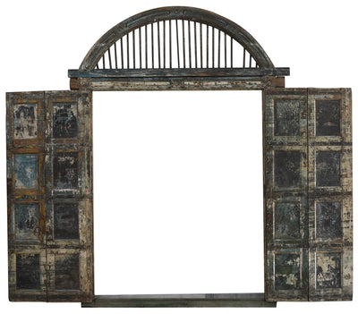 Biscottini Porta portone in legno massello e ferro da interno o da esterno vecchia e antica medievale