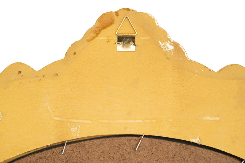 Biscottini Specchiera da appendere da parete in legno finitura foglia oro anticato