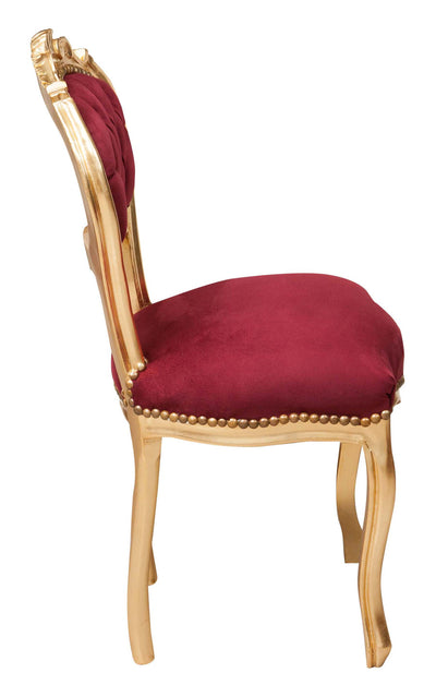 Biscottini Sedia stile francese Luigi XVI in legno massello di faggio