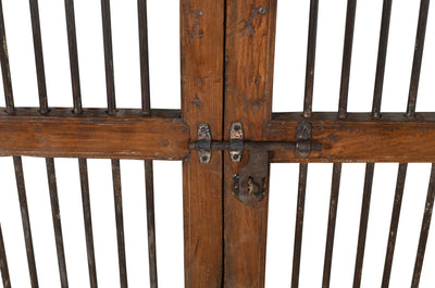 Biscottini Porta portone in legno massello e ferro da interno o da esterno vecchia e antica medievale