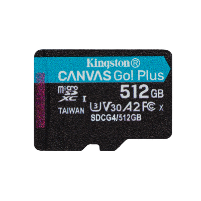 SD MICRO 512GB CL10 UHS-I CON ADATT 200MB/S LET.160MB/S SCRIT.KINGSTON