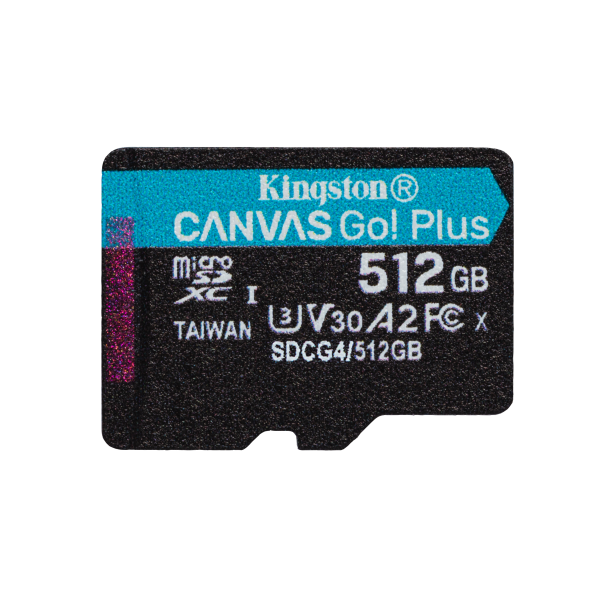 SD MICRO 512GB CL10 UHS-I CON ADATT 200MB/S LET.160MB/S SCRIT.KINGSTON