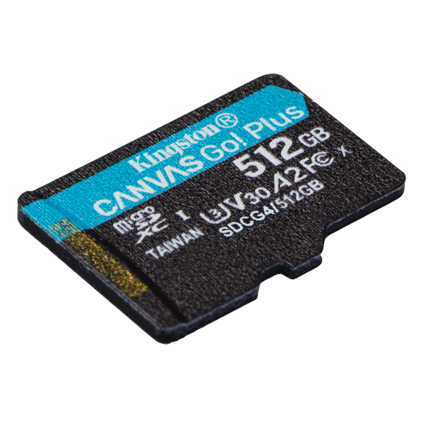 SD MICRO 512GB CL10 UHS-I CON ADATT 200MB/S LET.160MB/S SCRIT.KINGSTON