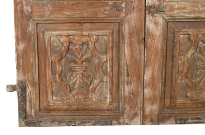 Biscottini Porta portone in legno massello e ferro da interno o da esterno vecchia e antica medievale