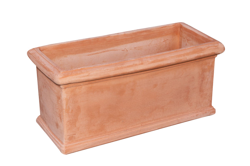 Biscottini Cassetta fioriera in Terracotta 100% Made in Italy interamente Lavorata a Mano
