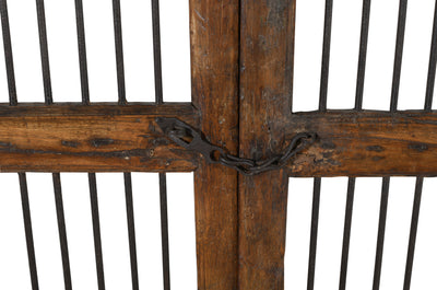 Biscottini Porta portone in legno massello e ferro da interno o da esterno vecchia e antica medievale