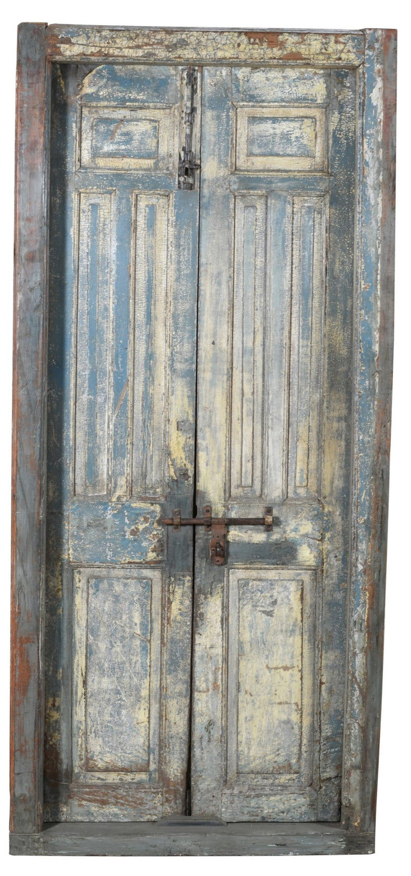 Biscottini Porta portone in legno massello e ferro da interno o da esterno vecchia e antica medievale