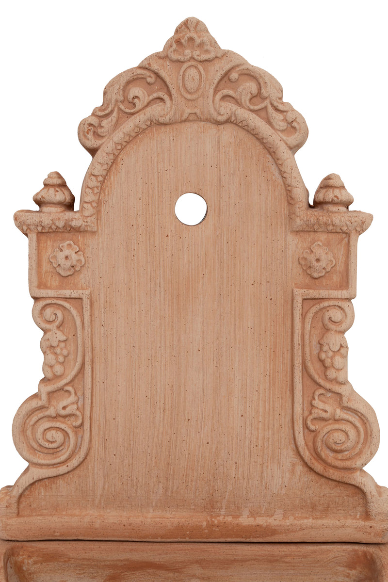 Biscottini Fontana a muro da parete da appendere in Terracotta