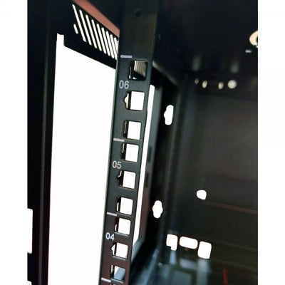 Armadio Rack 19'' a muro 15 unità sezione unica prof. 600mm Nero