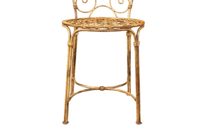 Biscottini Sedia in ferro battuto da esterno da giardino da pranzo