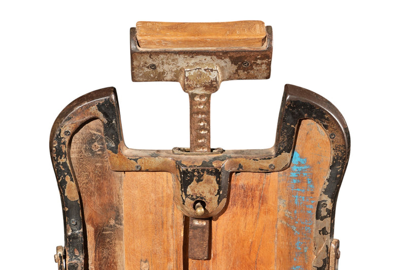 Biscottini Vecchia sedia poltrona da barbieri restaurata