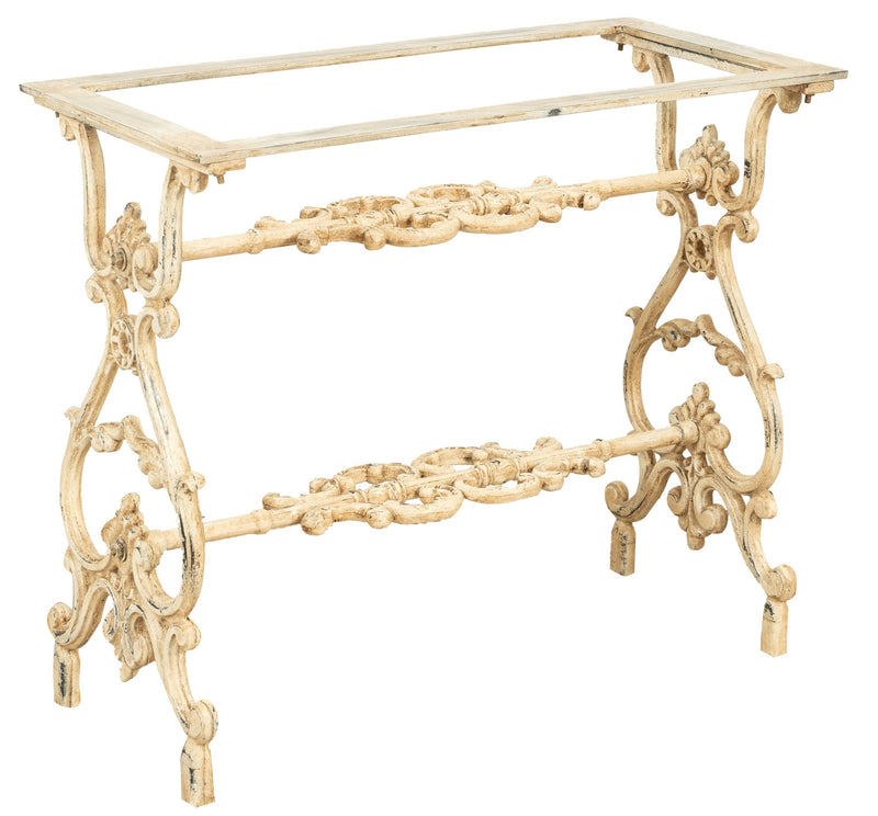 Biscottini Base tavolo in ghisa finitura anticata Molto stabile, robusta Offerta Speciale