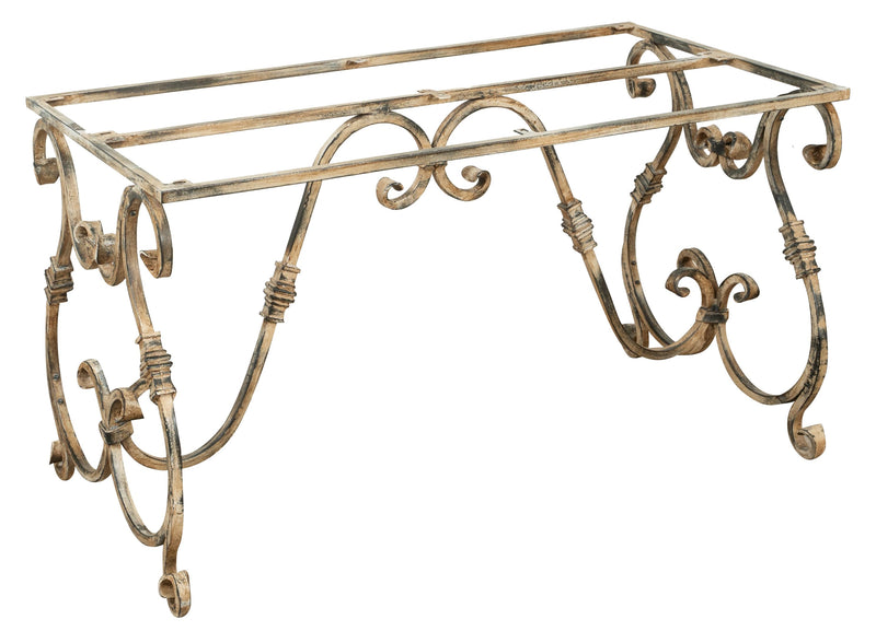 Biscottini Base tavolo in ferro finitura anticata Molto robusta resistente Offerta