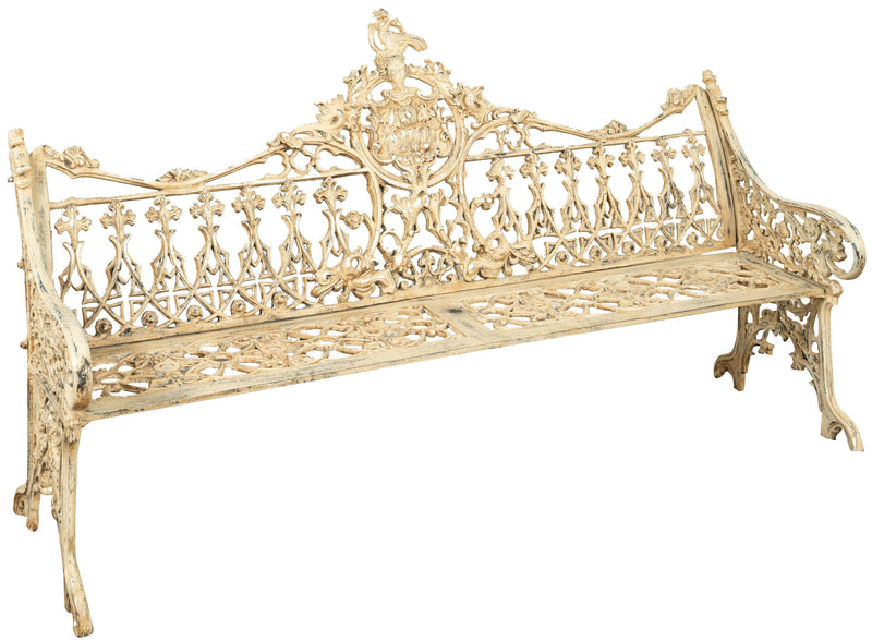 Biscottini Panchina Liberty in ghisa finitura anticata Molto Robusta, stabile Offerta