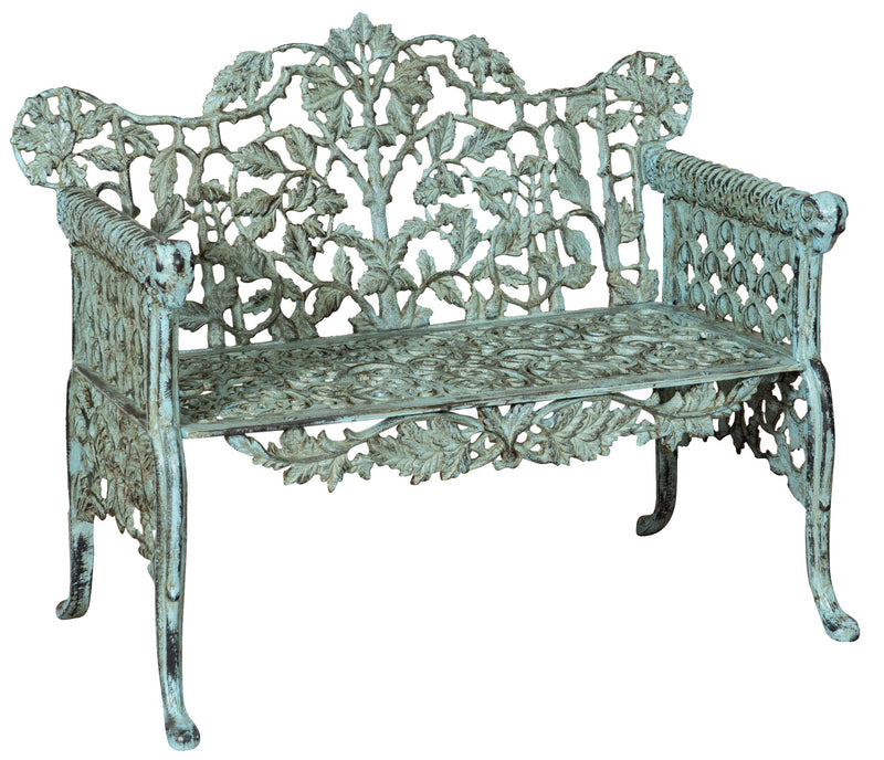 Biscottini Panchina Liberty in ghisa finitura anticata Molto robusta, stabile Offerta