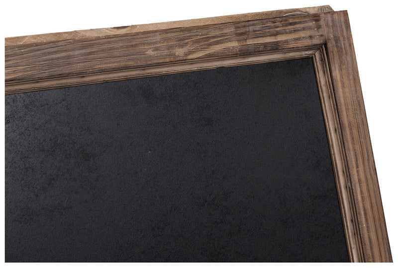 Biscottini Lavagna da terra bifacciale con cornice in legno