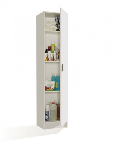 ARMADIO MULTIUSO 1 ANTA E 4 RIPIANI CM. 37X37X180H IN MELAMINA