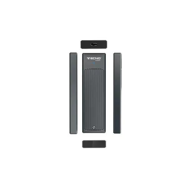 Tecno Box Esterno Ssd M.2 2230/2242/2260/2280 Usb2/3.0 Nero Tc-m05