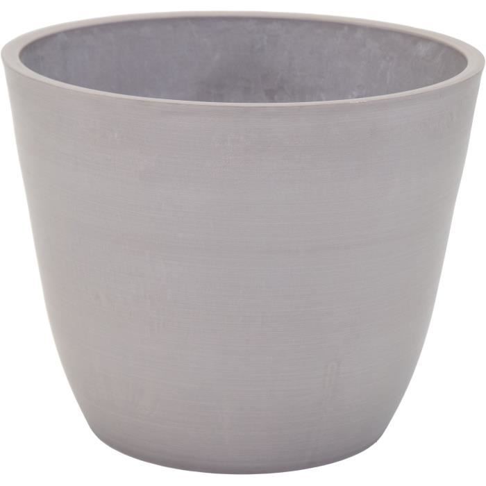 Vaso - MEGA COLLEZIONI - Ecostone Egg -  41 cm - H 33 cm - Tortora