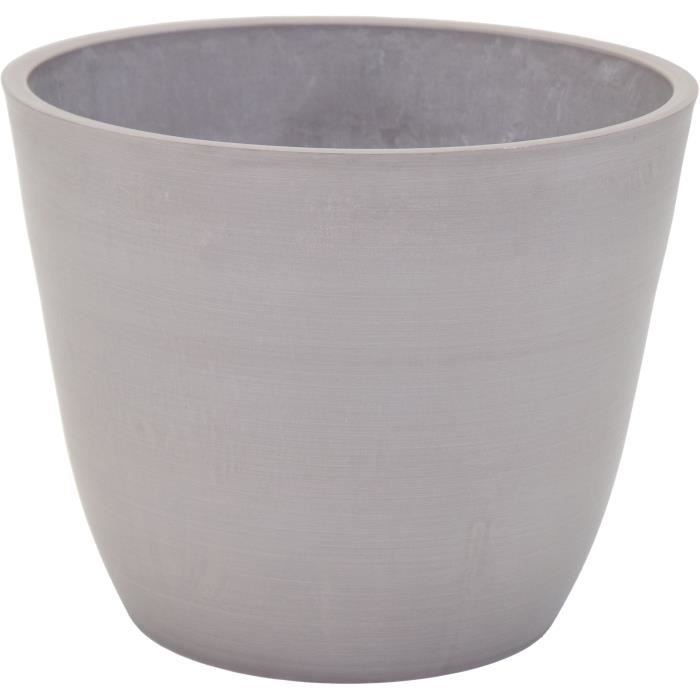 Vaso - MEGA COLLEZIONI - Ecostone Egg -  53 cm - H 40 cm - Tortora