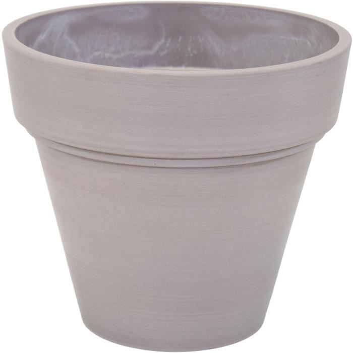 Vaso - MEGA COLLEZIONI - Ecostone Planter -  55 cm - H 51 cm - Tortora