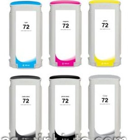 130ml Dye Yellow for HP Designjet T1100,T1200,T1300,T2300