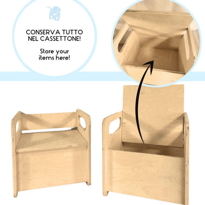 Banchetto/Panca + 2 Sedie Montessori