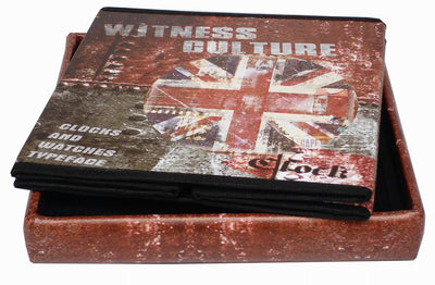 Biscottini Pouf contenitore richiudibile in ecopelle UK Praticissimo 32x32x32 realizzato