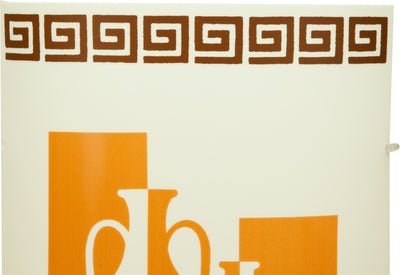 Biscottini Lampada in policarbonato decorato anfore media