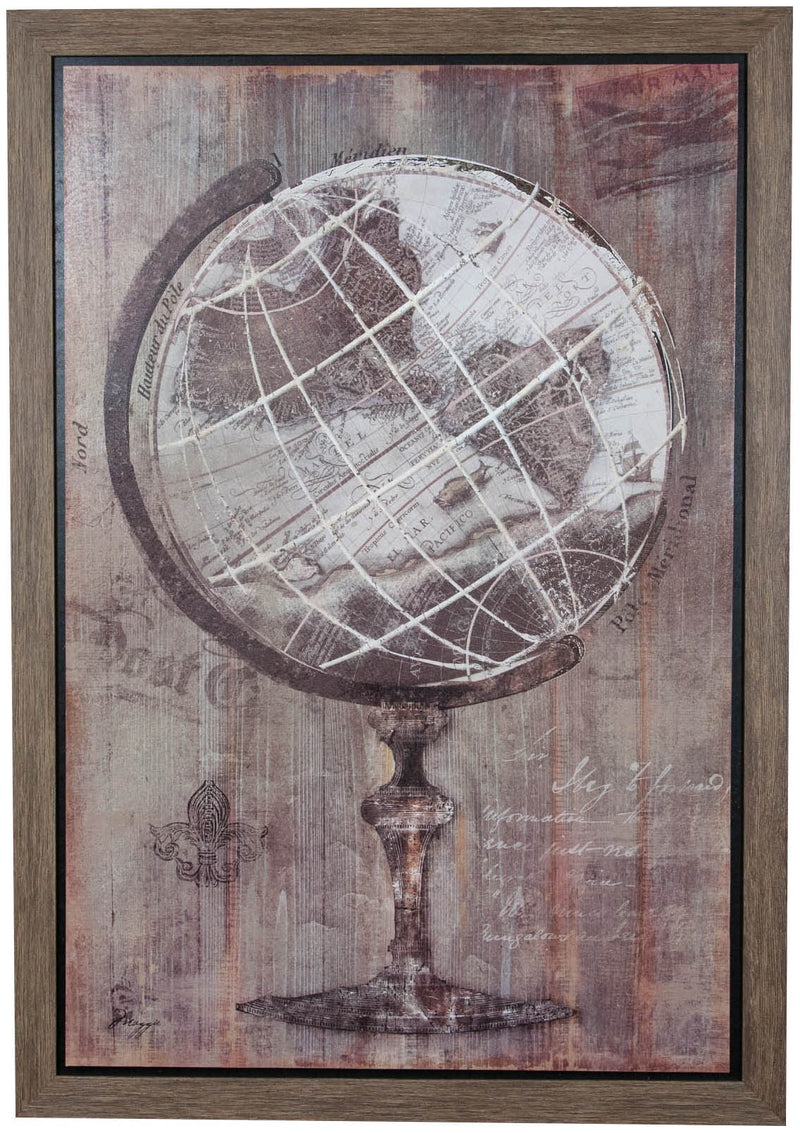 Biscottini Quadro in legno Dipinto anticato cornice L60xPR2xH90 cm Qualità Garantita