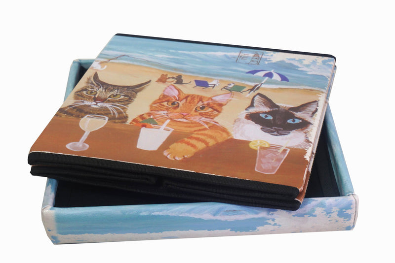 Biscottini Pouf contenitore richiudibile in ecopelle Praticissimo 32x32x32 realizzato