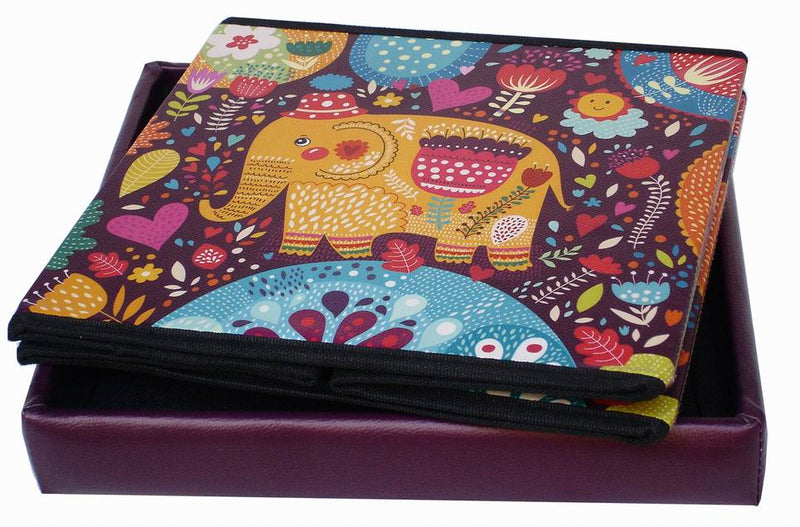 Biscottini Pouf contenitore richiudibile in ecopelle elefante Praticissimo 32x32x32