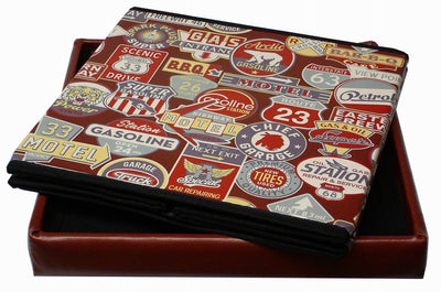 Biscottini Pouf contenitore richiudibile in ecopelle targhe Praticissimo 32x32x32