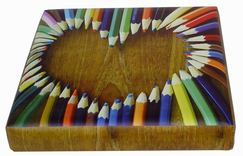 Biscottini Pouf contenitore richiudibile in ecopelle cuore Praticissimo 32x32x32