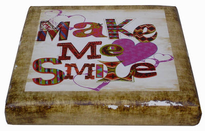 Biscottini Pouf contenitore richiudibile in ecopelle smile Praticissimo 32x32x32