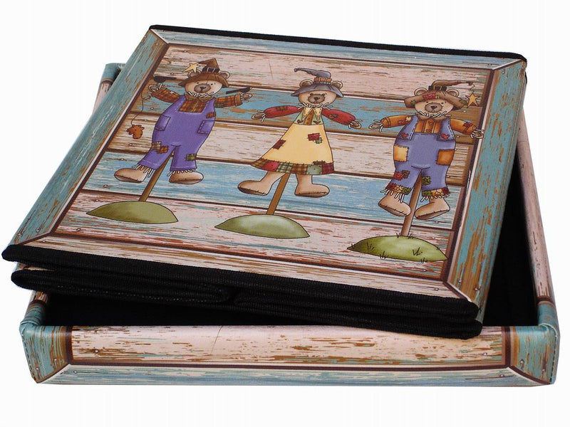 Biscottini Pouf contenitore richiudibile in ecopelle pupazzi Praticissimo 32x32x32