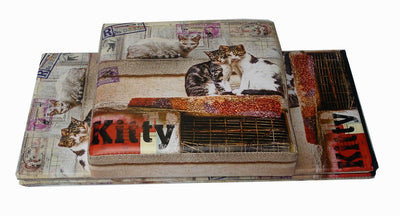 Biscottini Pouf contenitore richiudibile in ecopelle Praticissimo 32x32x60 realizzato