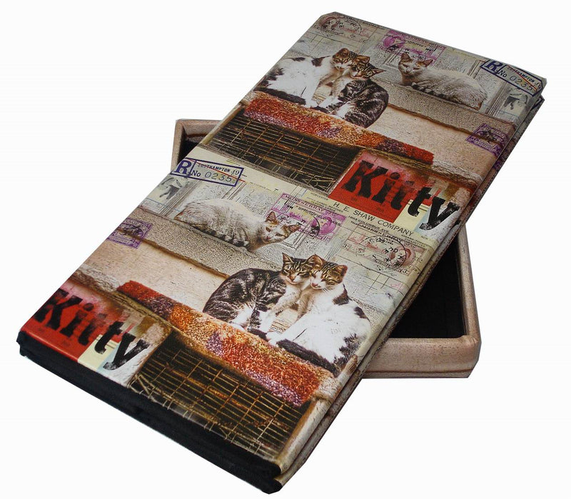 Biscottini Pouf contenitore richiudibile in ecopelle Praticissimo 32x32x60 realizzato