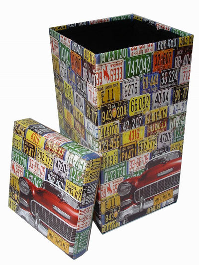 Biscottini Pouf contenitore richiudibile in ecopelle Praticissimo 32x32x60 realizzato