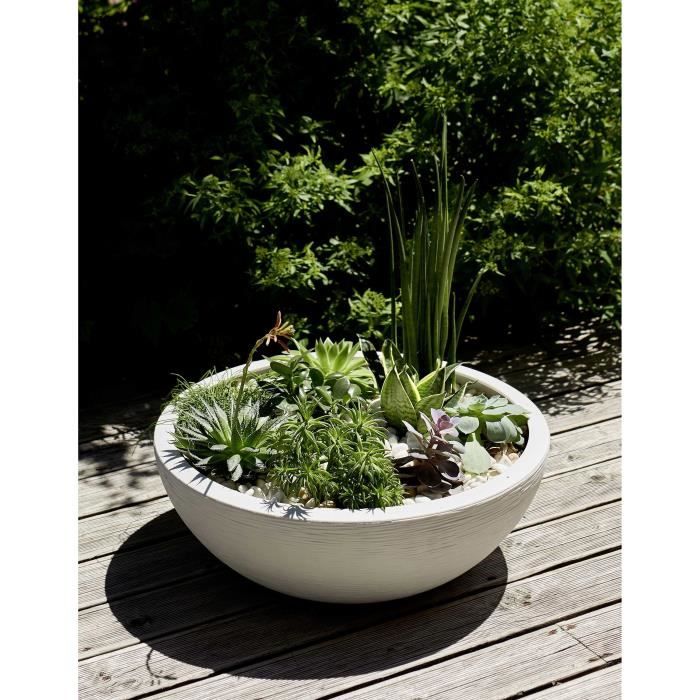 Vaso lavabo EDA Graphit 59cm - Capacità 39L - Limed white