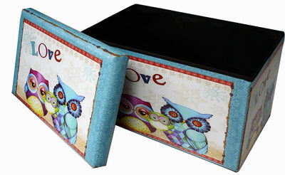 Biscottini Pouf contenitore richiudibile in ecopelle Praticissimo 60x36x36 realizzato