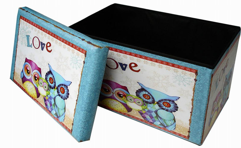 Biscottini Pouf contenitore richiudibile in ecopelle Praticissimo 60x36x36 realizzato