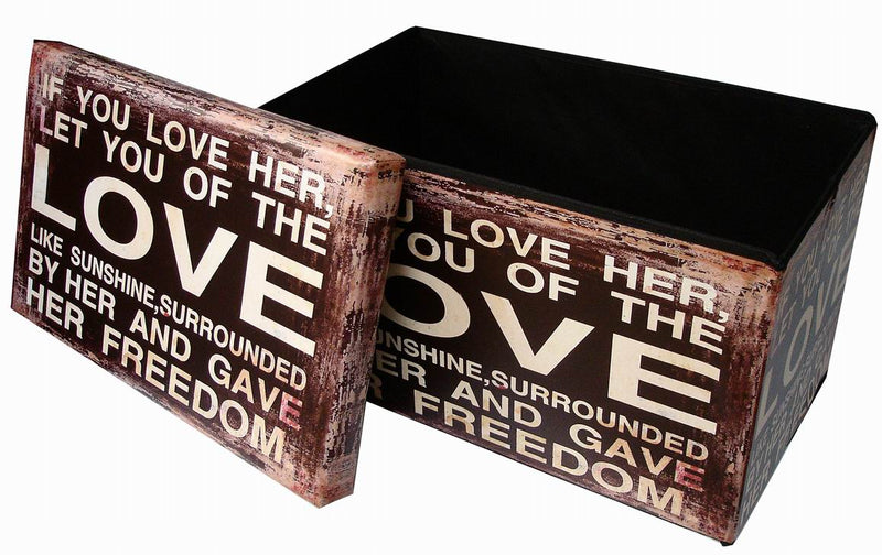 Biscottini Pouf contenitore richiudibile in ecopelle Praticissimo 60x36x36 realizzato