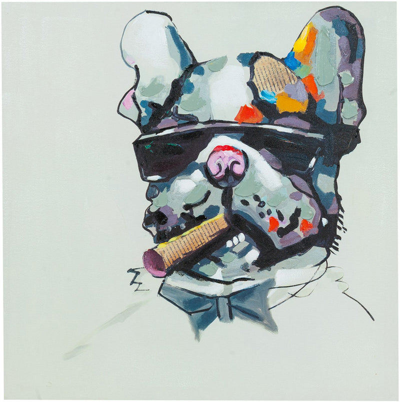 Biscottini Quadro olio su tela dipinto a mano 60x3x60 dare tocco L60xPR3xH60 L60xPR3xH60