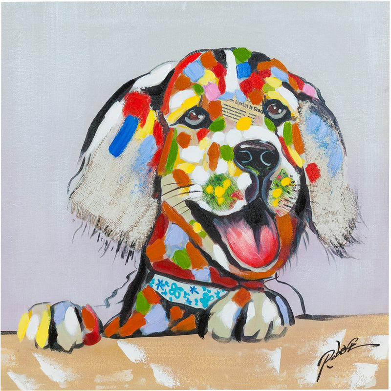 Biscottini Quadro olio su tela dipinto a mano 60x3x60 dare tocco L60xPR3xH60 L60xPR3xH60