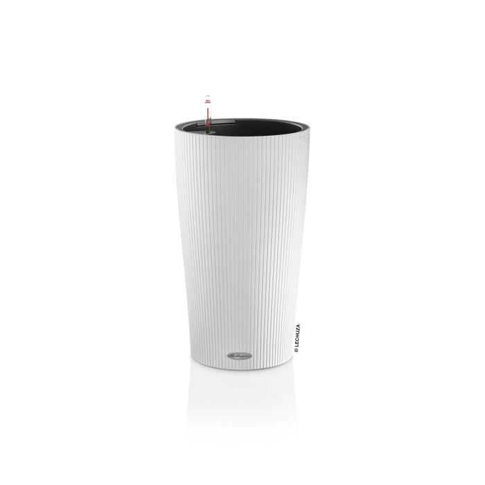 Jardiniere - Cilindro colore 23 - Kit completo - Bianco - 6 L - LECHUZA