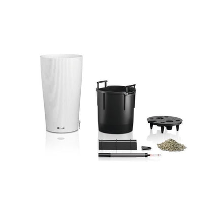 Jardiniere - Cilindro colore 23 - Kit completo - Bianco - 6 L - LECHUZA