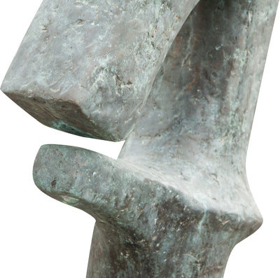 Biscottini Scultura arte moderna in fusione di bronzo L50xPR34xH175 cm dimensioni