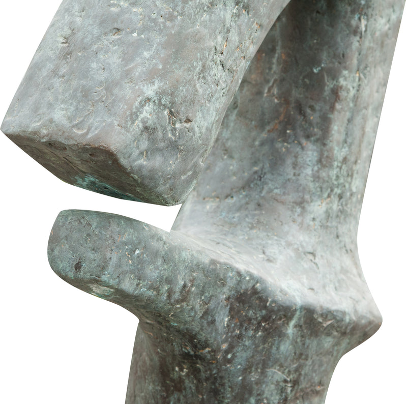 Biscottini Scultura arte moderna in fusione di bronzo L50xPR34xH175 cm dimensioni