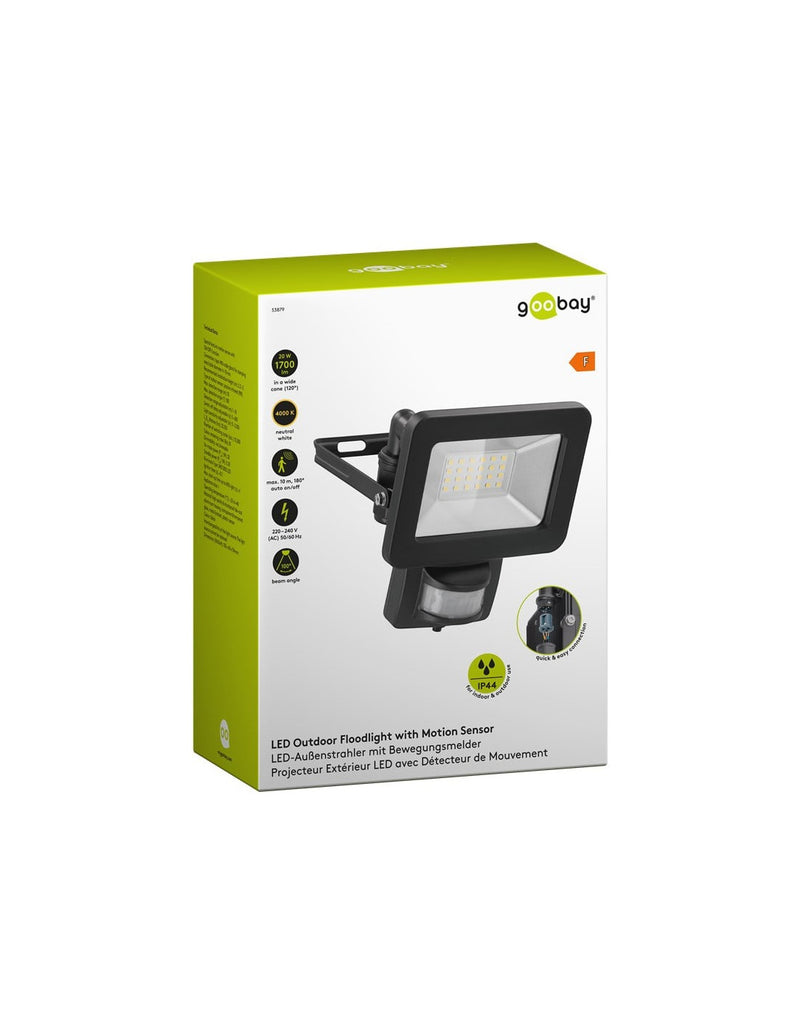 Faretto LED da Esterno con Rilevatore di Movimento PIR 20W